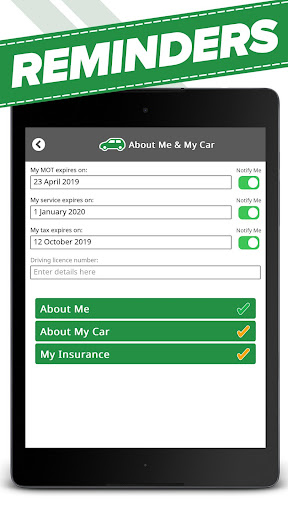 My Driving Pal - Car Log and Vehicle Reminders