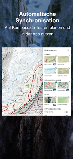 Screenshot of KOMPASS Outdoor & Hiking Maps