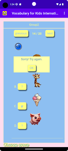Android application Vocab for Kids Full screenshort