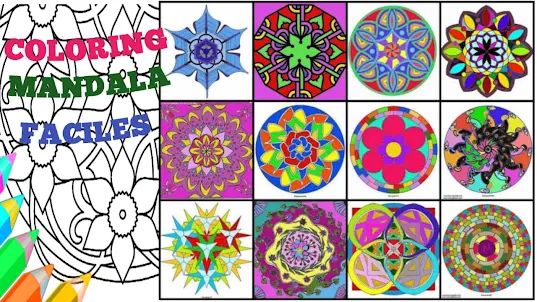 Coloring Mandala Faciles