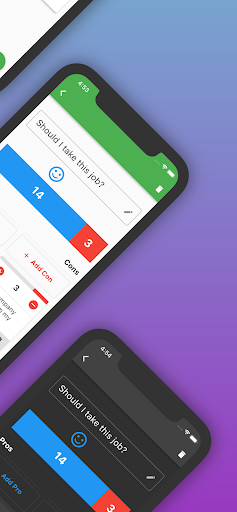 Decision Maker: Pros & Cons Screen 2