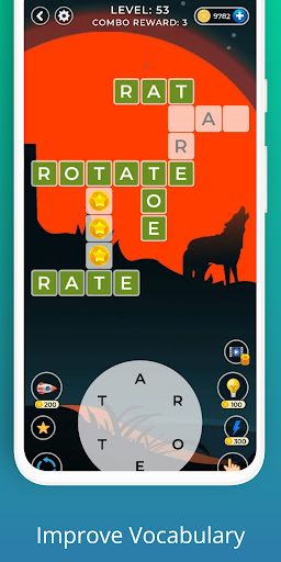 Screenshot of Connect Words Game Play