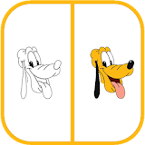 How To Draw Mickey Mouse Pluto icon