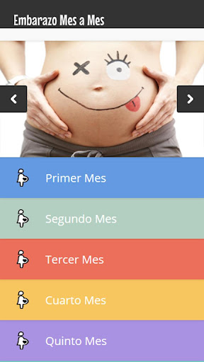 Android application Embarazo Mes a Mes screenshort