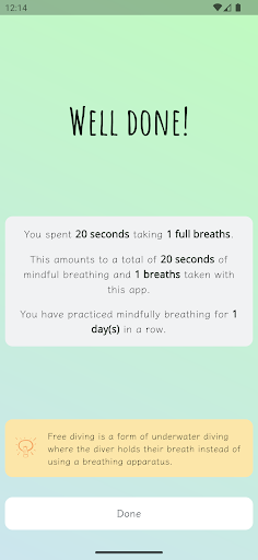 Art Of Breathing: paced breath Screen 3