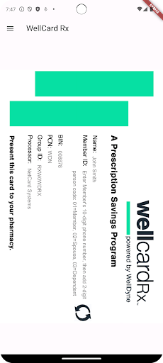 Android application WellCard Rx screenshort