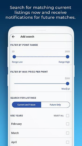 DVC Resale Market Search App Screen 3