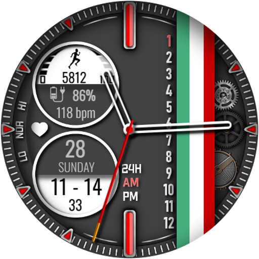 Sport Flag Watch face Download on Windows