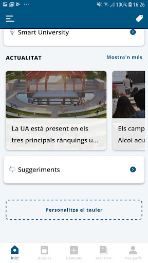 appUA, Universitat dAlacant Screen 3