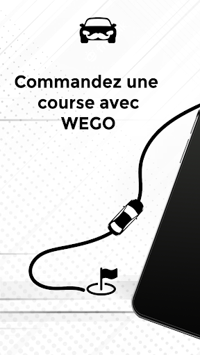 Android application Wego - Demander un chauffeur screenshort