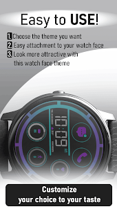 Rhins Digital Neon Watch Face