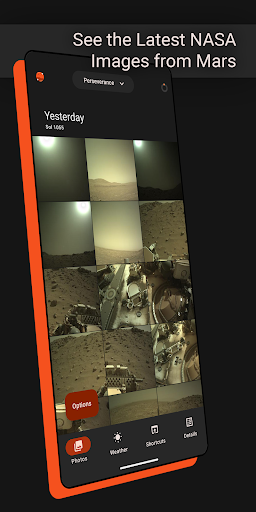 Screenshot of Mars Feed