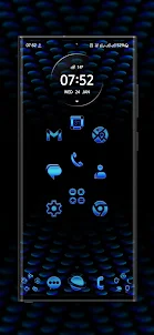Disco Blue Lights Icon Pack