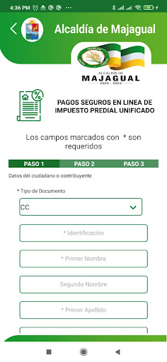 Android application Trami App Majagual screenshort
