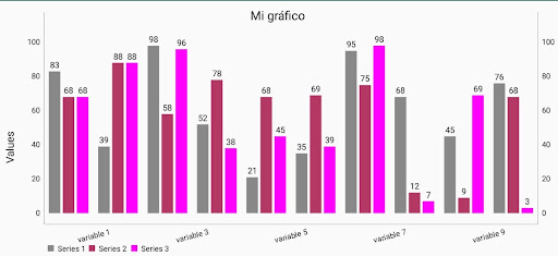 Vista previa de la aplicación