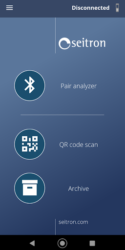 Android application Seitron Smart Analysis screenshort