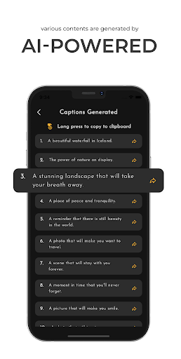 AI Caption - Image Caption Screen 2