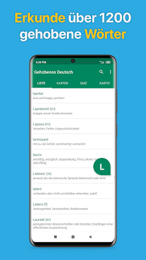 Android application Speaking Sophisticated German screenshort