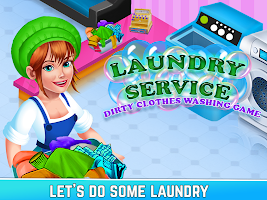 Laundry Shop Washing Game
