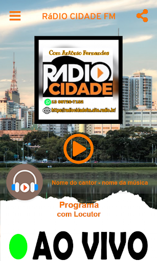 Rádio Cidade FM Screen 2