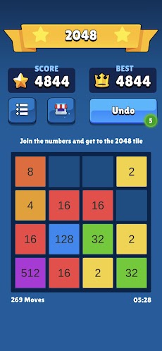 2048 Original Puzzle Gameのおすすめ画像4