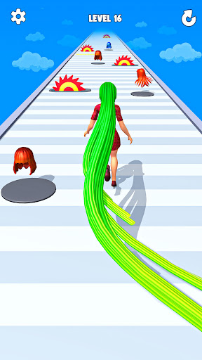 Long Hair Runner Challenge 3D Screen 2