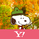スヌーピー 壁紙きせかえ 秋の紅葉 icon