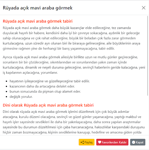 Rüya Tabirleri Arama Motoru