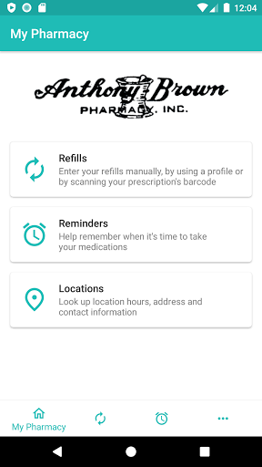 Android application Anthony-Brown Pharmacy screenshort
