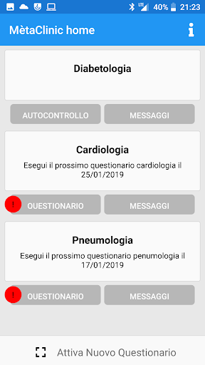MètaClinic home Screen 2