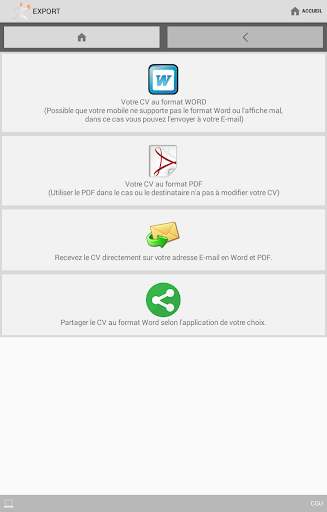 CV Word gratuit by 1cv1-mobile