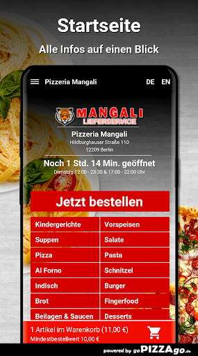 Pizzeria Mangali Berlin Screen 2