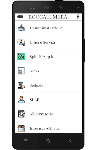 Android application Roccalumera screenshort