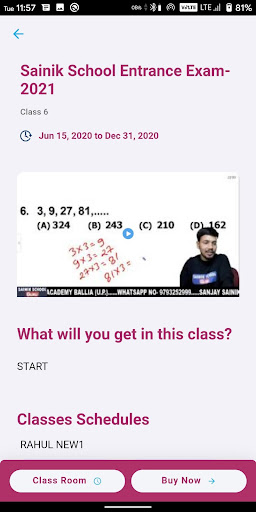 Sainik School Guru Screen 3