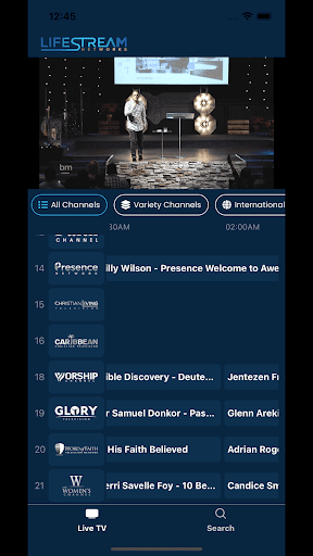 LifeStream Networks TV Guide Screen 3