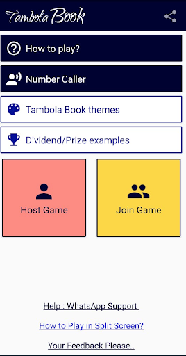 Android application Tambola Game Hosting Paperless screenshort