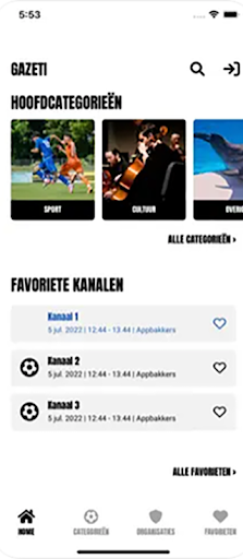 Android application Gazeti screenshort