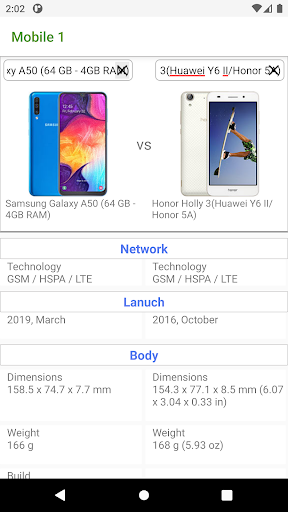 Android application Mobile One screenshort