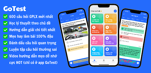 Android application Thi thử bằng lái xe A1 A2 B2 C screenshort