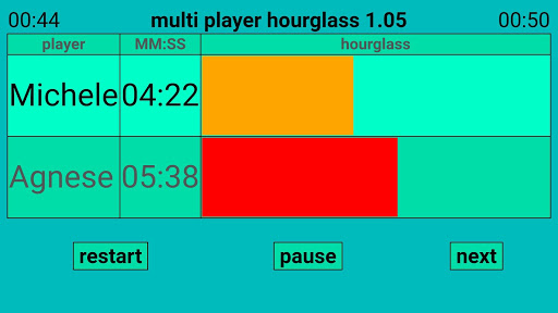 Android application multi player hourglass screenshort