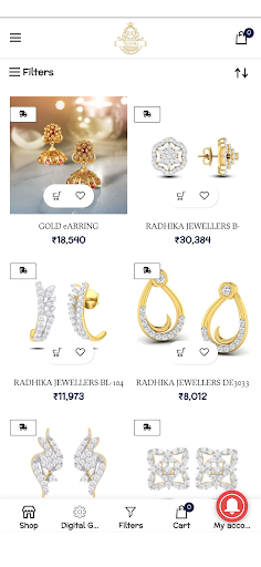 Android application Radhika Jeweller screenshort