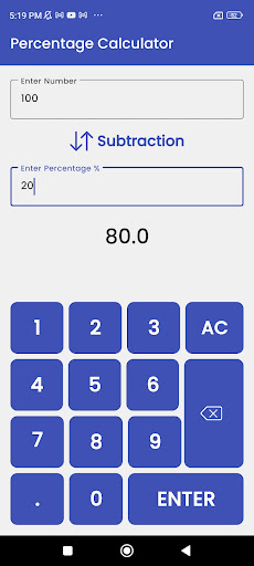 Android application Percentage Calculator Pro screenshort