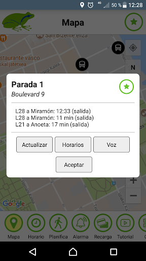 DBUS official App Screen 2