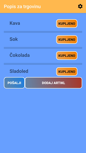 Android application Popis za trgovinu screenshort