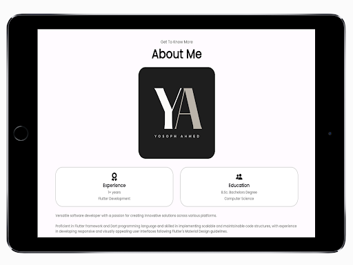 Yosophs Flutterfolio