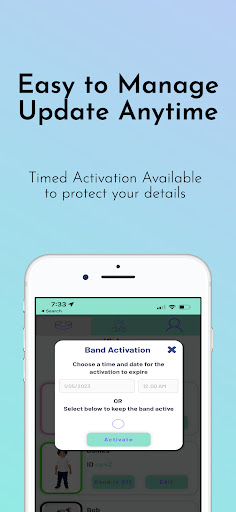 Safe Bandz - Members App Screen 3