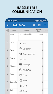 Table Notes – Pocket database & spreadsheet editor 1
