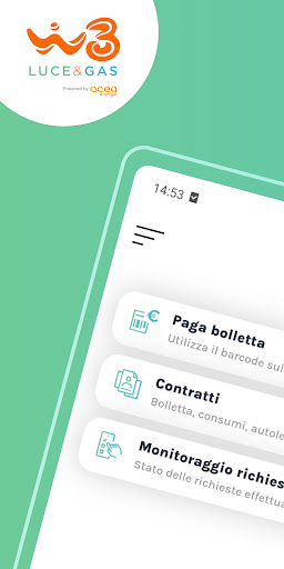 Android application WINDTRE LUCE&GAS screenshort