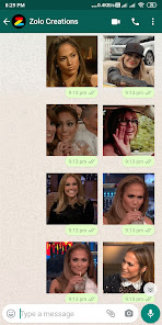 Screenshot 1 Jennifer Lopez Stickers (Anima android