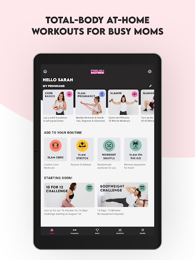 Screenshot of Get Mom Strong